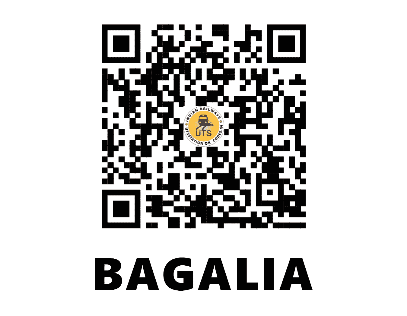 UTS QR Code for BAGALIA - BGA - SE (WEST BENGAL)